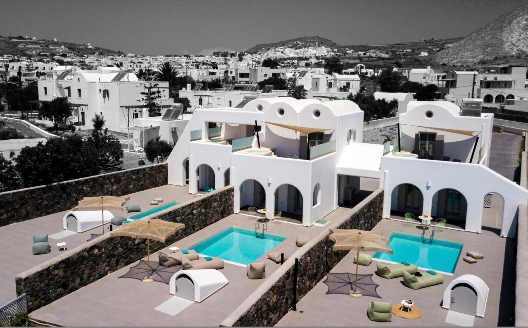 Modern Dome Homes Of Santorini Perissa  Exterior photo